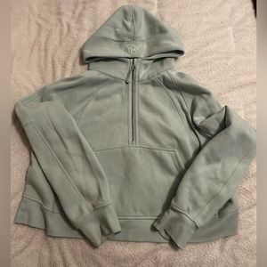 Like New Lululemon Half Zip Scuba in Delicate Mint size XL/XXL
